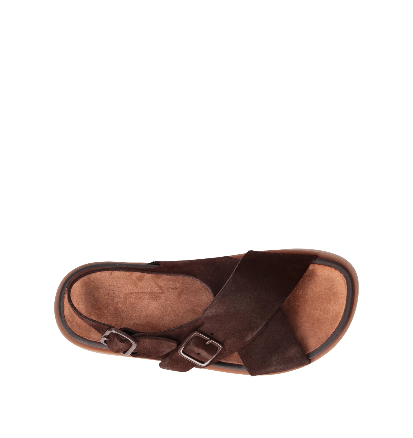 CAMPER Sandalo donna marrone in suede
