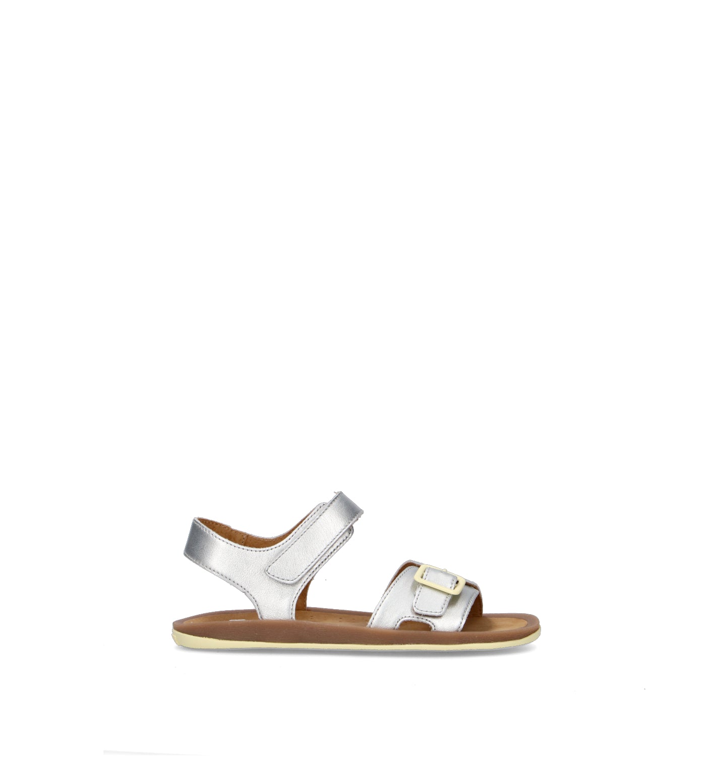 CAMPER Sandalo bimba argento in pelle