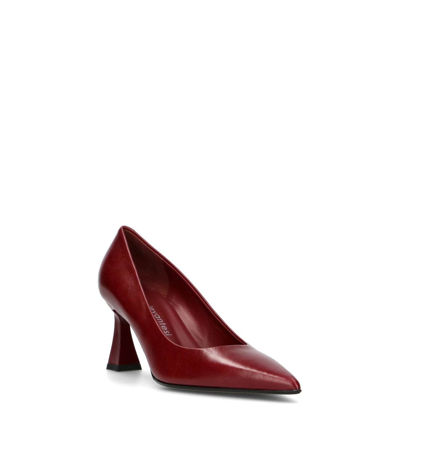 SERGIO LEVANTESI Décolleté donna bordeaux in pelle