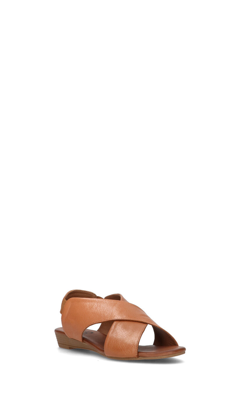 BUENO Sandalo donna marrone in pelle