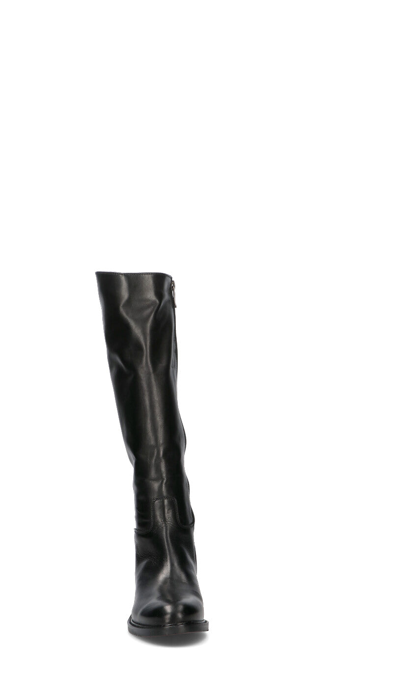 FRICKY Stivale donna nero in pelle