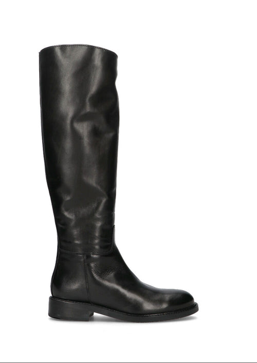 FRICKY Stivale donna nero in pelle