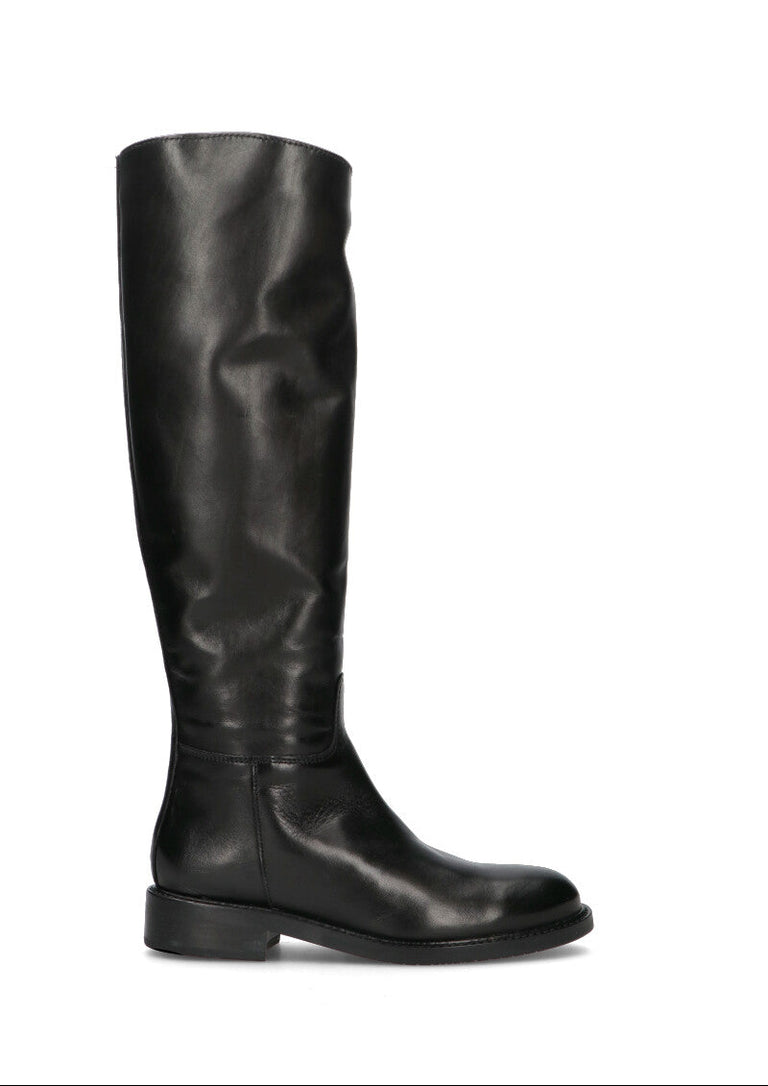 FRICKY Stivale donna nero in pelle