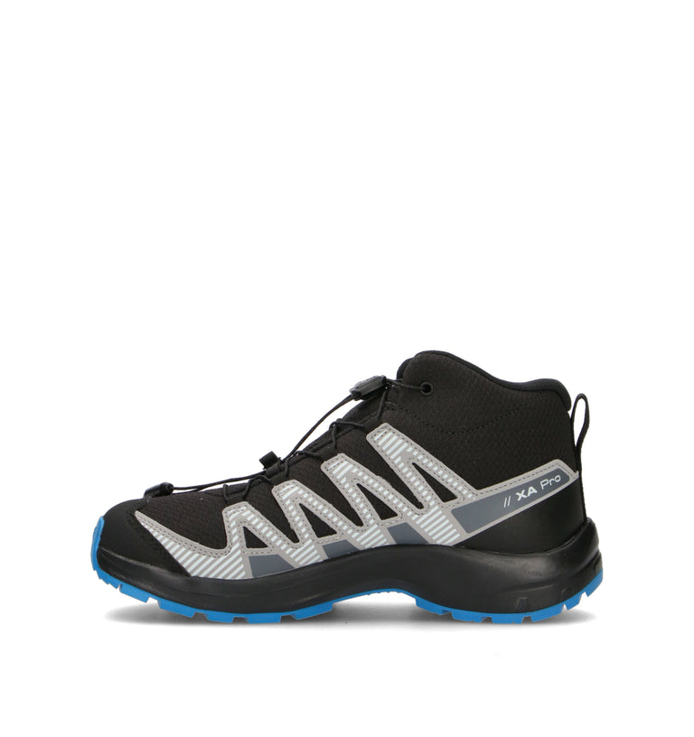 SALOMON XA PRO V8 MID WP J Pedula ragazzo nera waterproof
