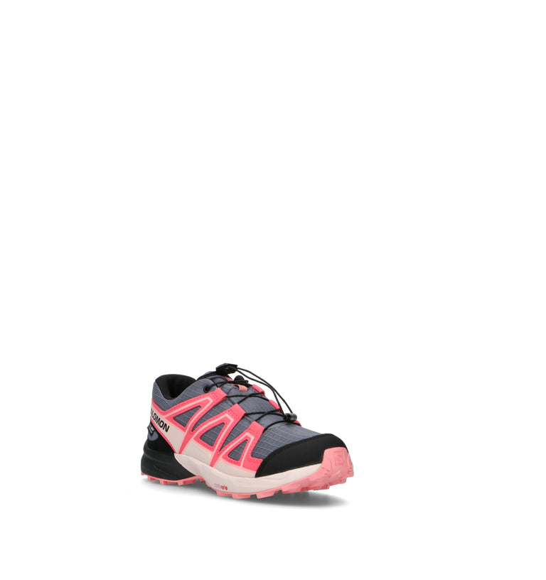 SALOMON SPEEDCROSS WP J Scarpa trekking bimba grigia/rossa