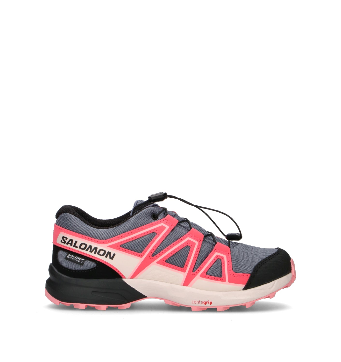 SALOMON SPEEDCROSS WP J Scarpa trekking ragazza grigia/rossa