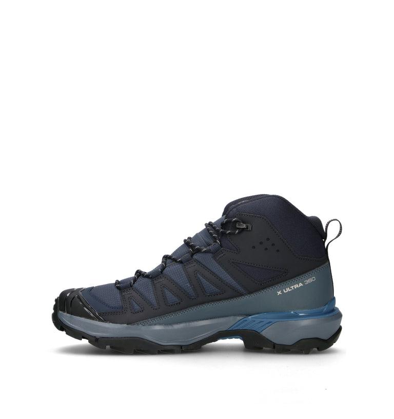 SALOMON X ULTRA 360 MID GTX Pedula uomo nera/blu in gore-tex