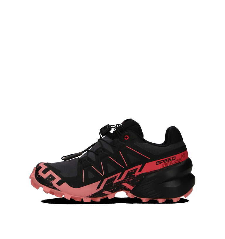 SALOMON SPEEDCROSS 6 GTX W 9 Scarpa trail running donna nera/rosa in gore-tex