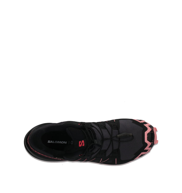 SALOMON SPEEDCROSS 6 GTX W 9 Scarpa trail running donna nera/rosa in gore-tex