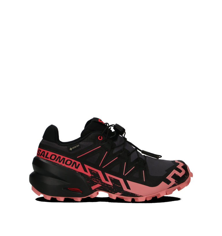 SALOMON SPEEDCROSS 6 GTX W 9 Scarpa trail running donna nera/rosa in gore-tex