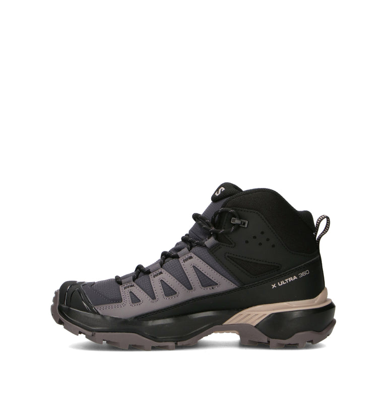 SALOMON X ULTRA 360 MID GTX W 9 Pedula trekking donna grigia/nera in gore-tex