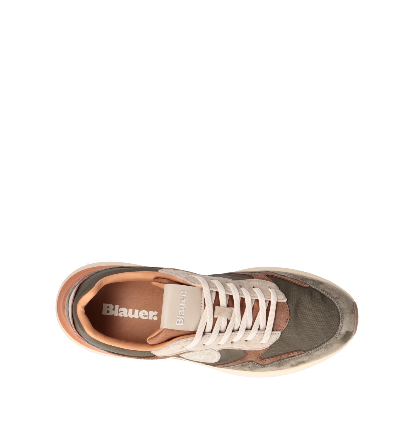 BLAUER Sneaker uomo militare/marrone