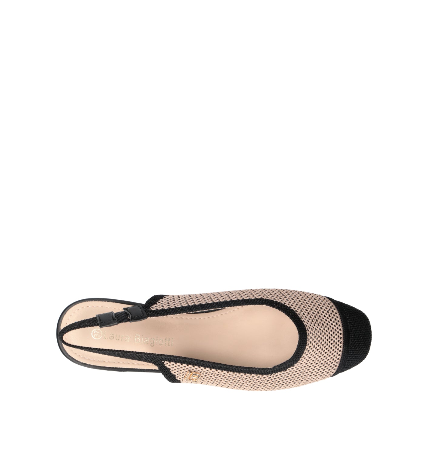 LAURA BIAGIOTTI Slingback donna beige/nera