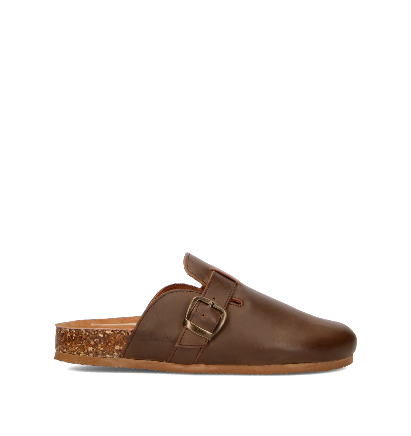 CLARKS Ciabatta donna marrone in pelle