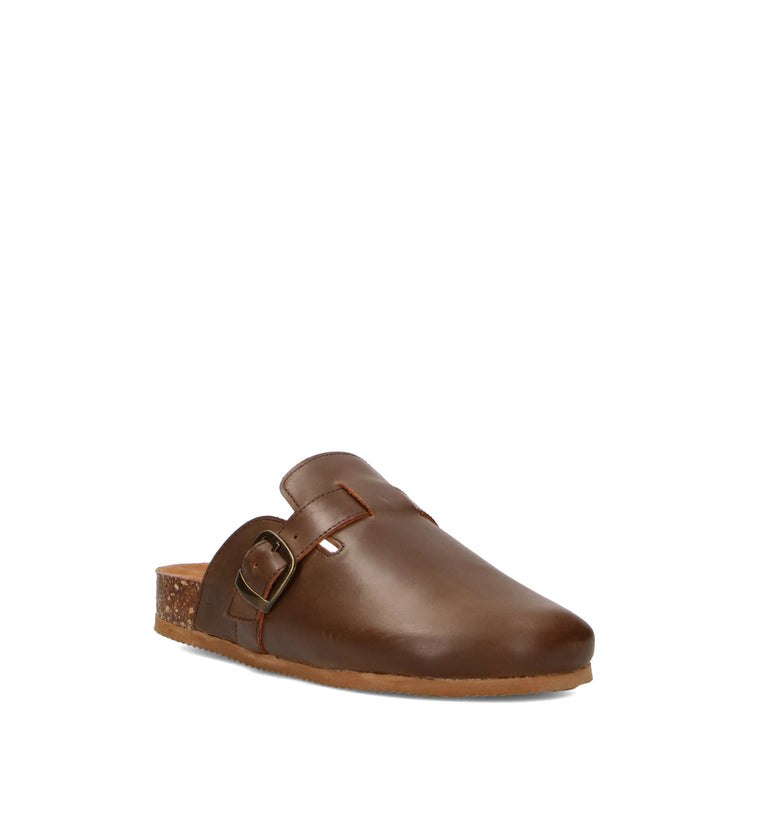 CLARKS Ciabatta donna marrone in pelle