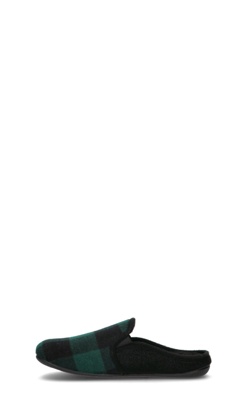GRUNLAND Ciabatta uomo nera/verde