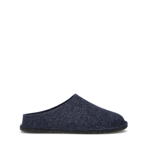 LE TIROLESI Pantofola uomo blu in lana