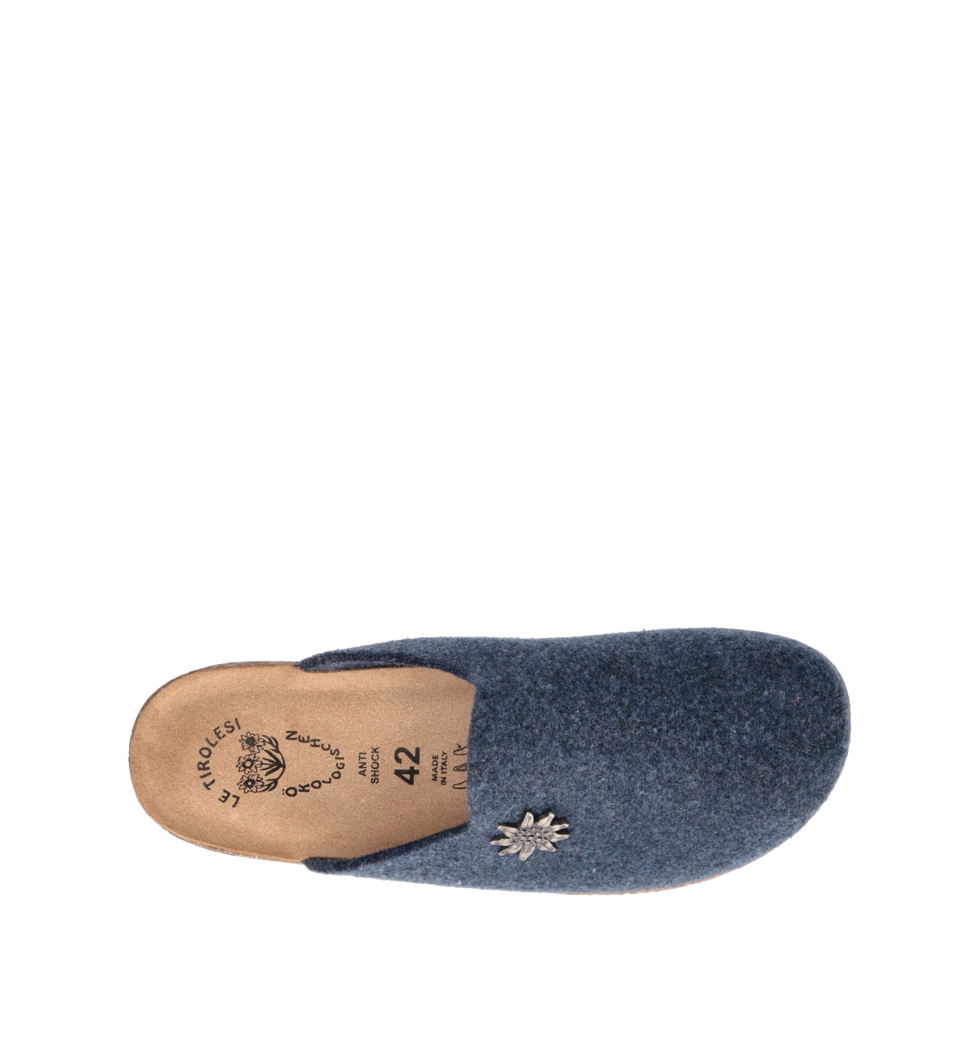 LE TIROLESI Pantofola donna blu