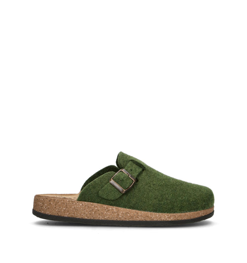 LE TIROLESI Pantofola donna verde