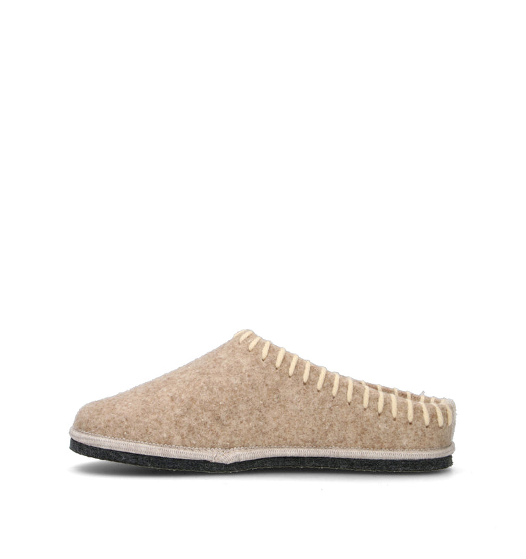 LE TIROLESI Pantofola donna beige