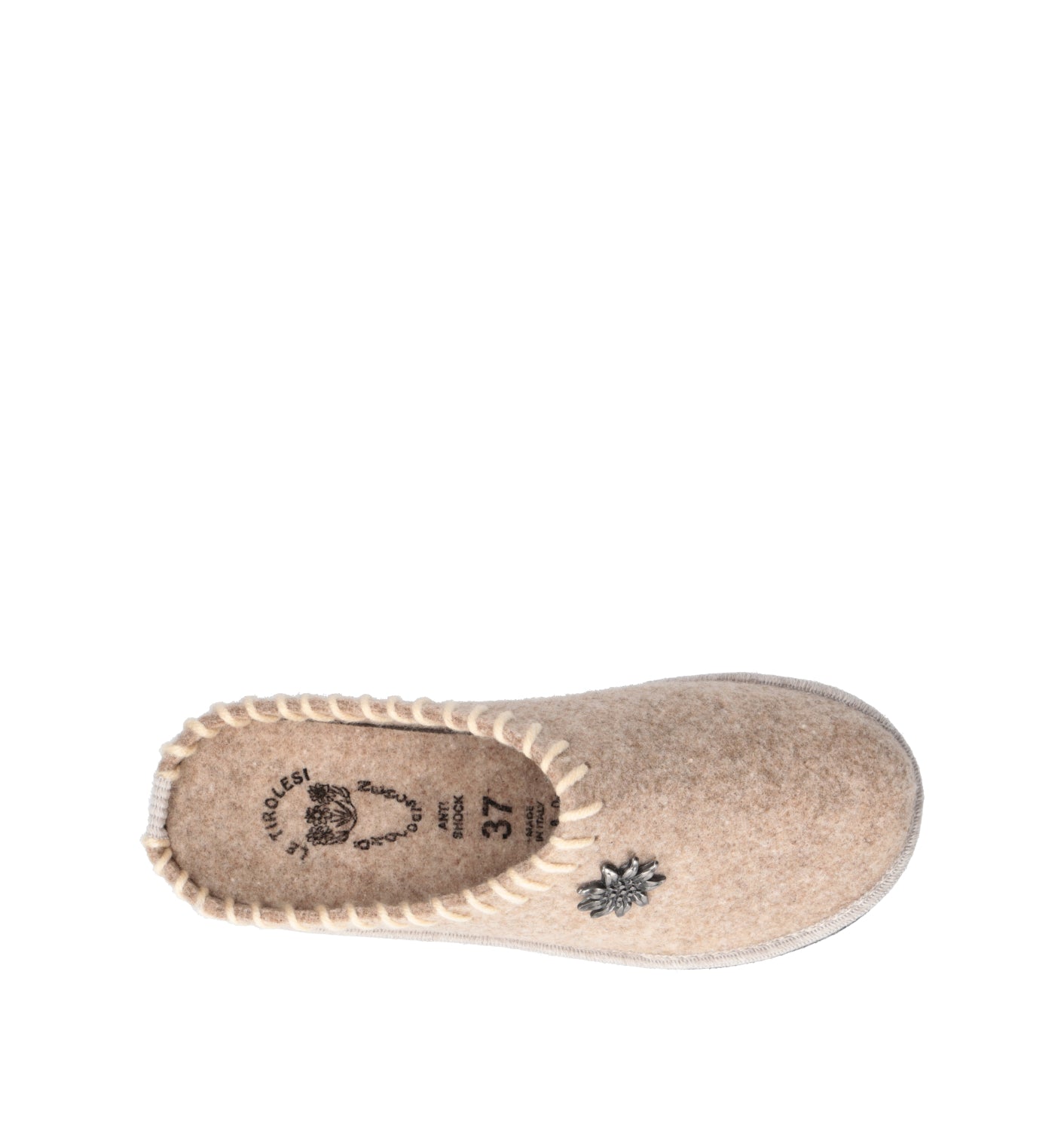LE TIROLESI Pantofola donna beige