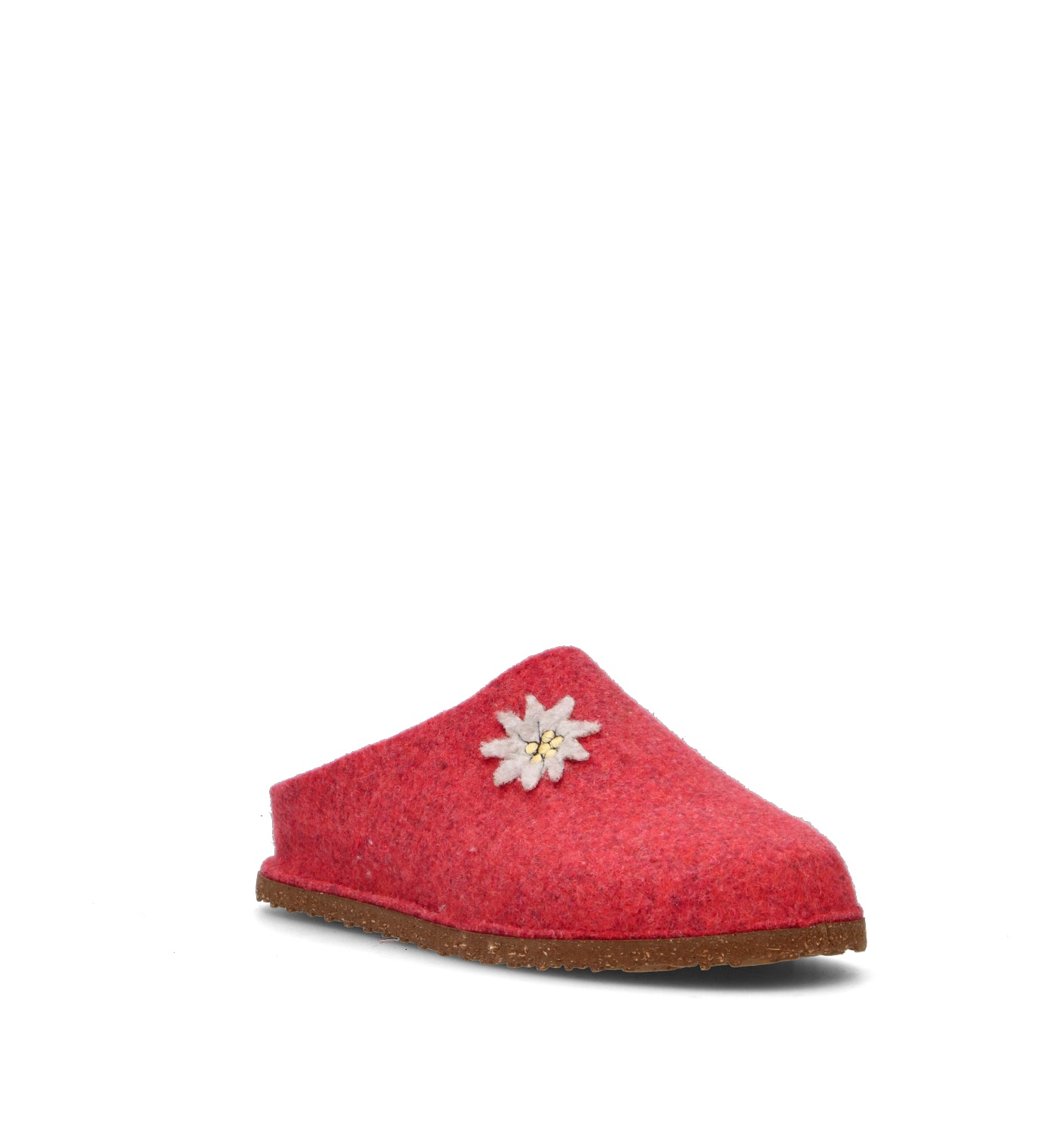 LE TIROLESI Pantofola donna rossa