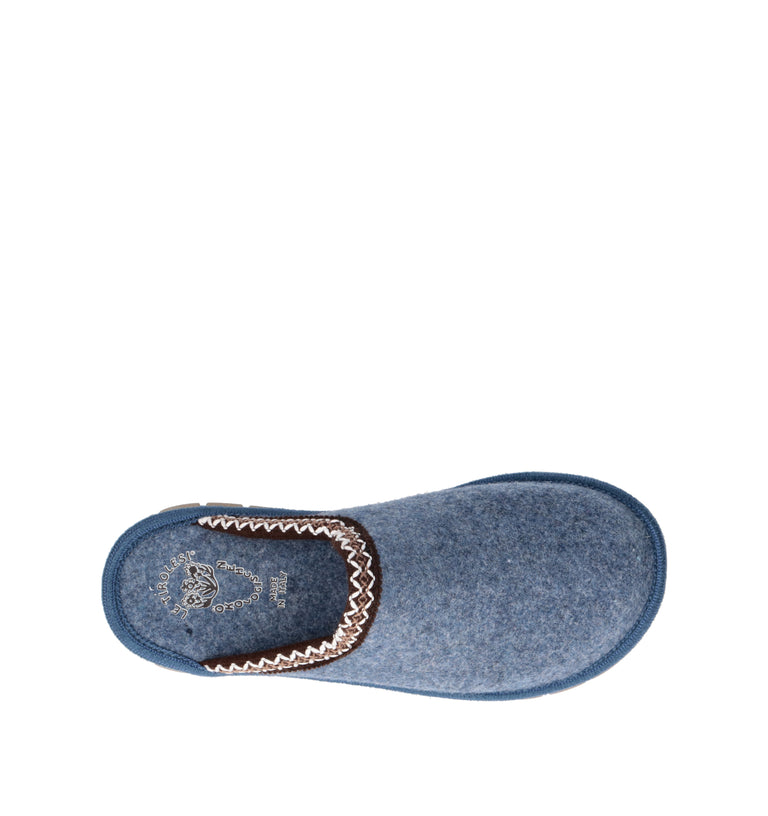 LE TIROLESI Pantofola donna blu