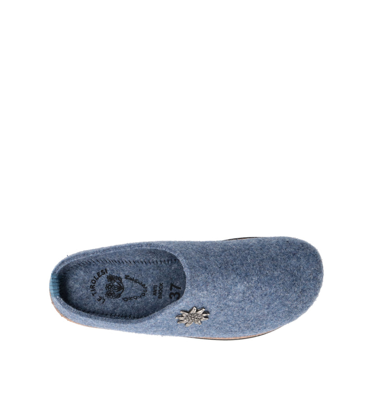 LE TIROLESI Pantofola donna denim