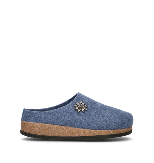 LE TIROLESI Pantofola donna denim