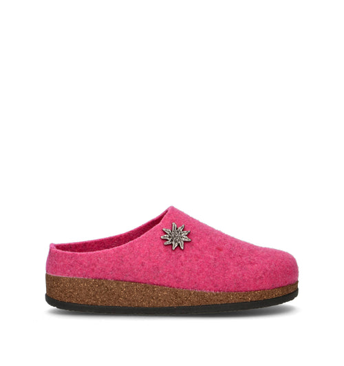 LE TIROLESI Pantofola donna rosa