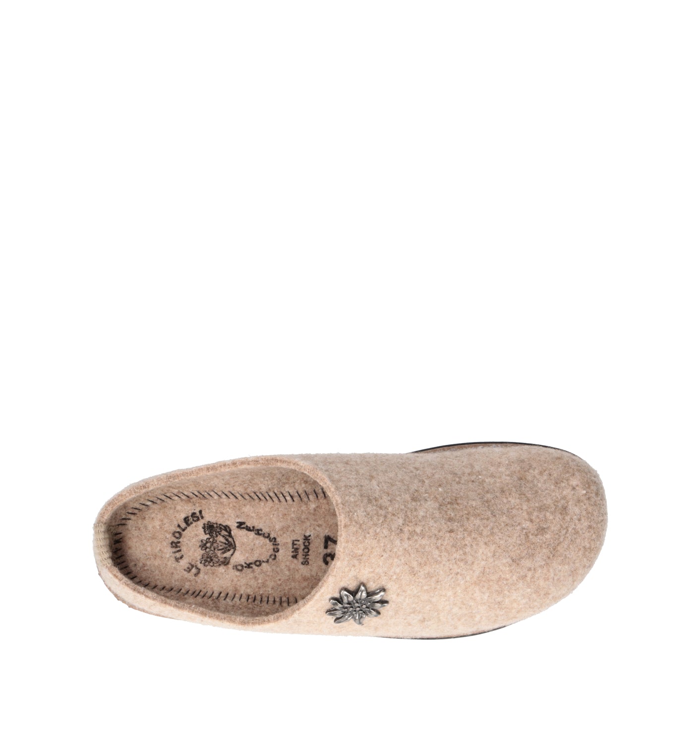 LE TIROLESI Pantofola donna beige