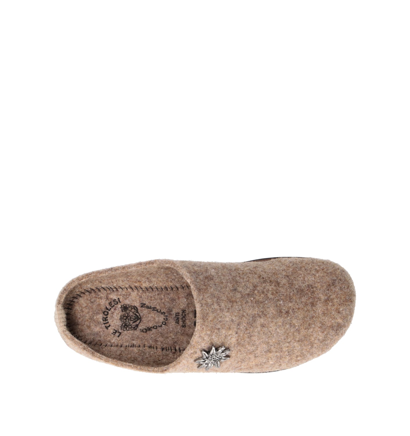 LE TIROLESI Pantofola donna taupe