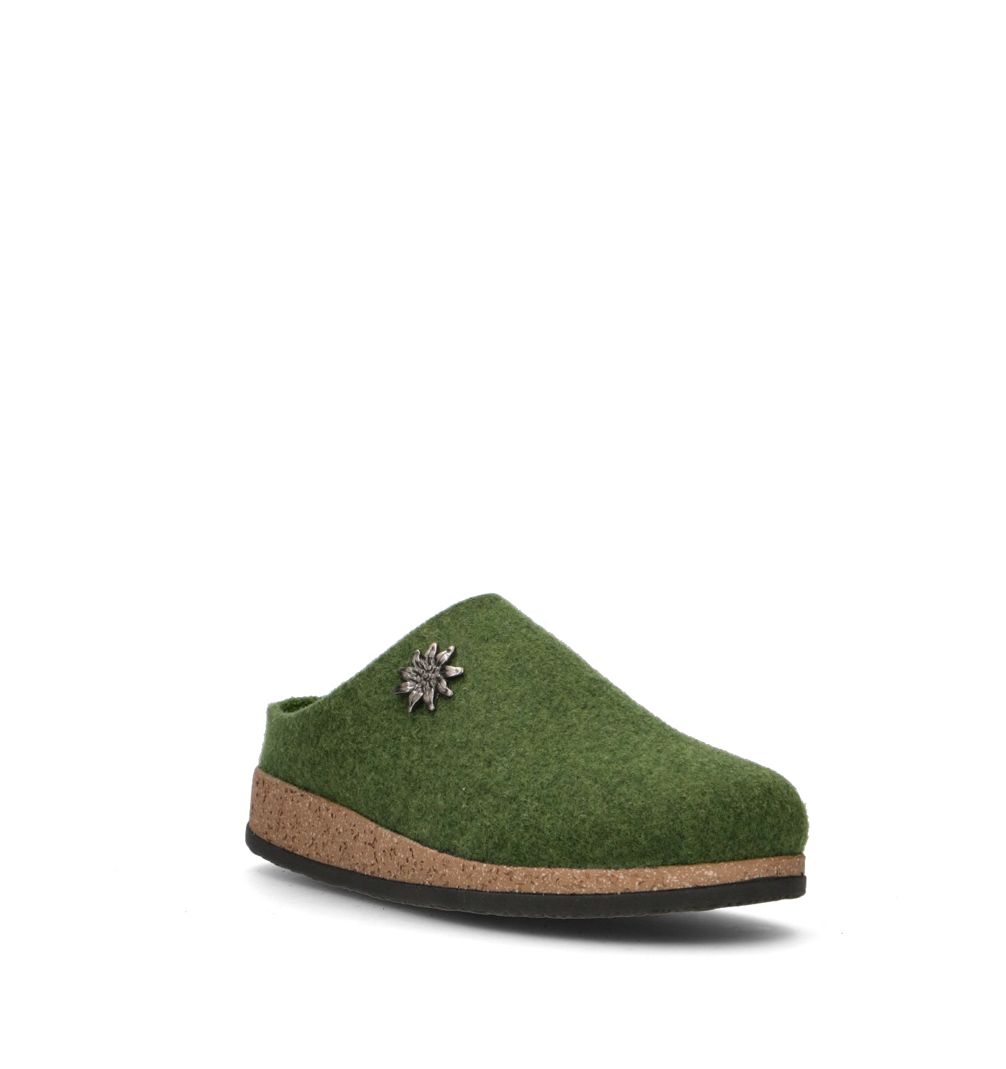 LE TIROLESI Pantofola donna verde