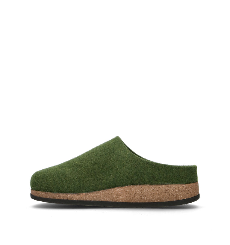 LE TIROLESI Pantofola donna verde