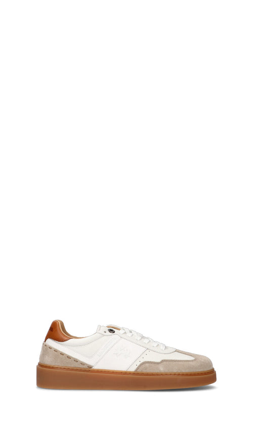 LA MARTINA Sneaker uomo bianca/beige in pelle
