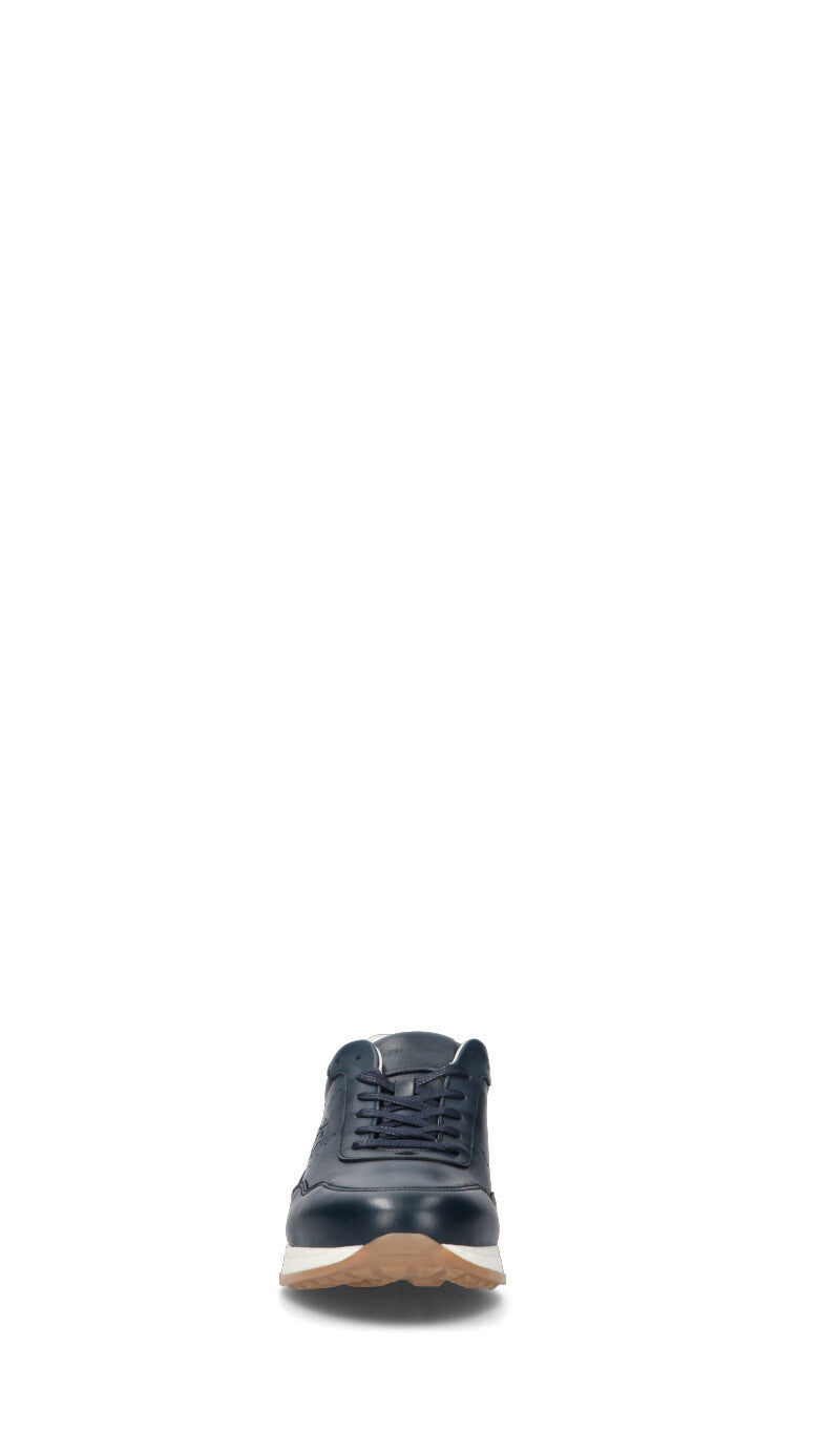 LA MARTINA Sneaker uomo blu in pelle