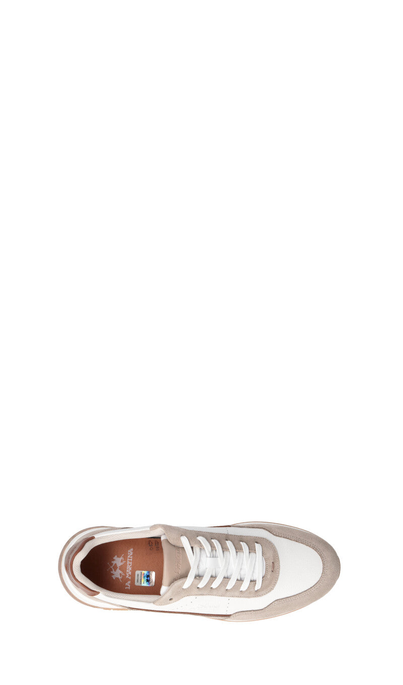 LA MARTINA Sneaker uomo bianca/beige