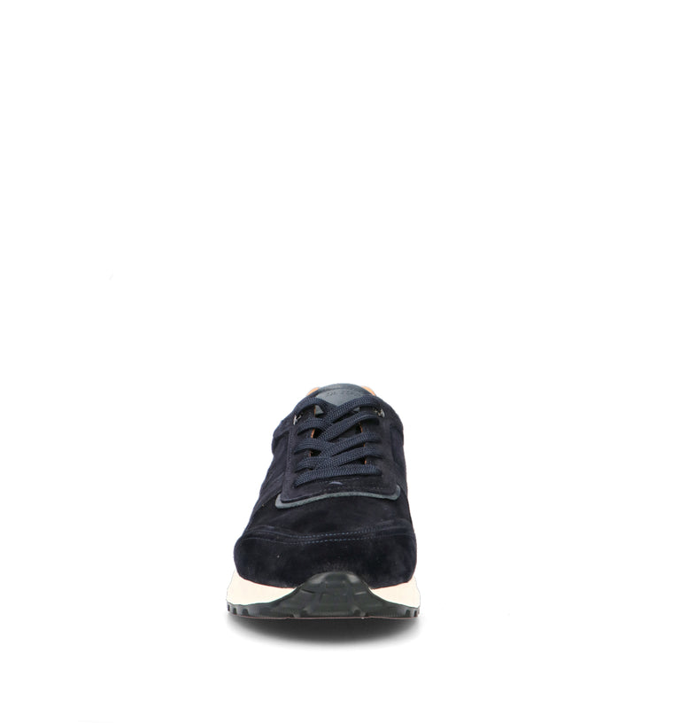 LA MARTINA Sneaker uomo blu in suede