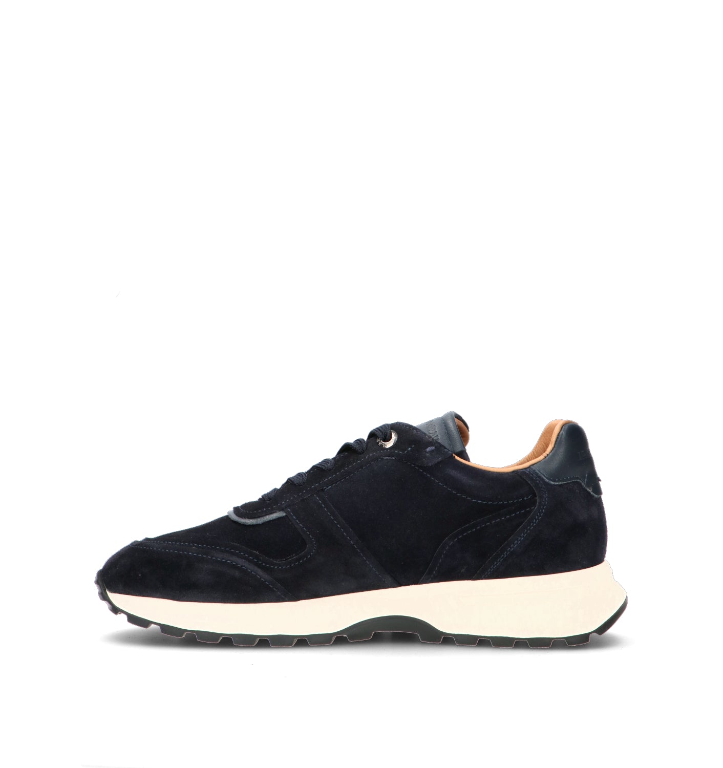 LA MARTINA Sneaker uomo blu in suede