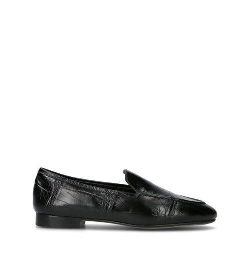 LOAFER Mocassino donna nero in pelle