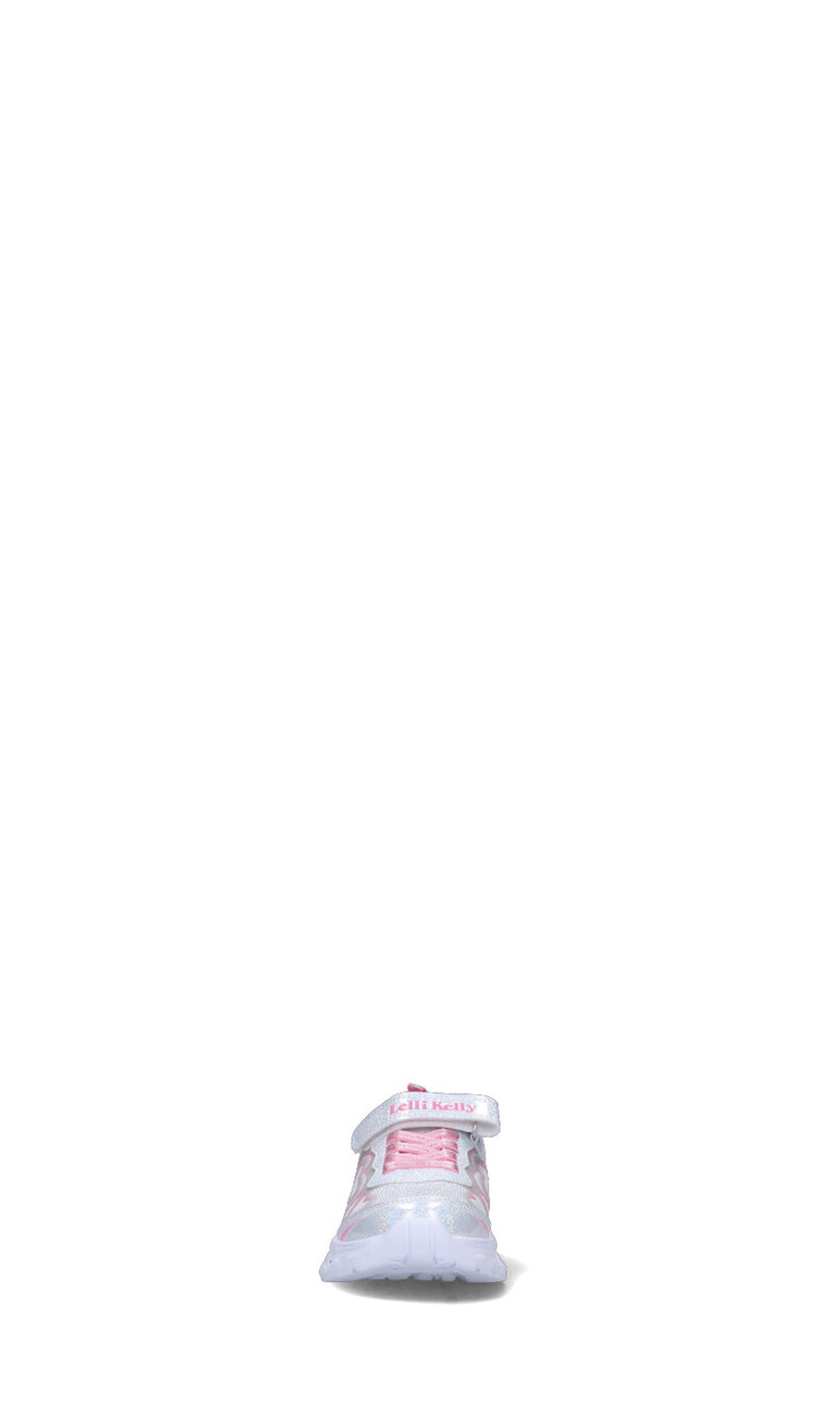 LELLI KELLY Sneaker bimba argento/rosa con luci
