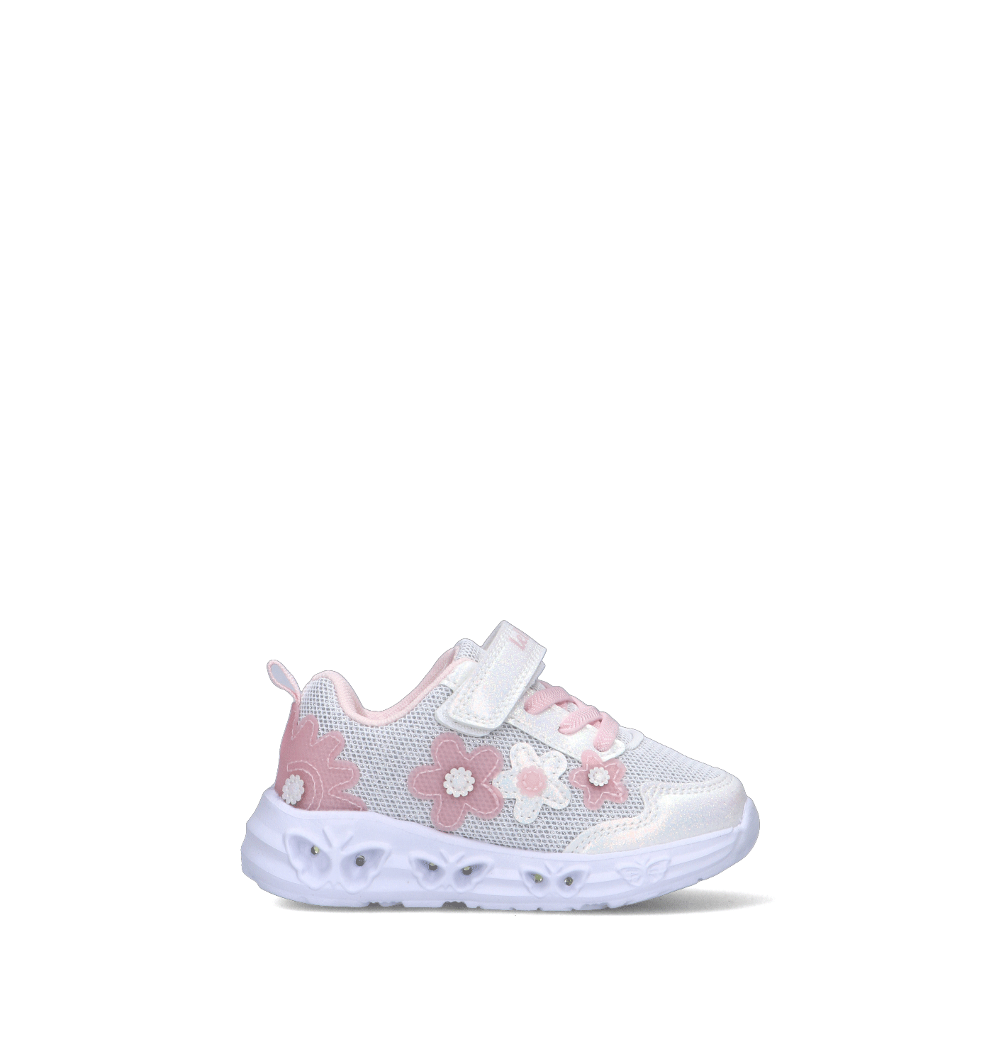 LELLI KELLY Sneaker bimba bianca con luci