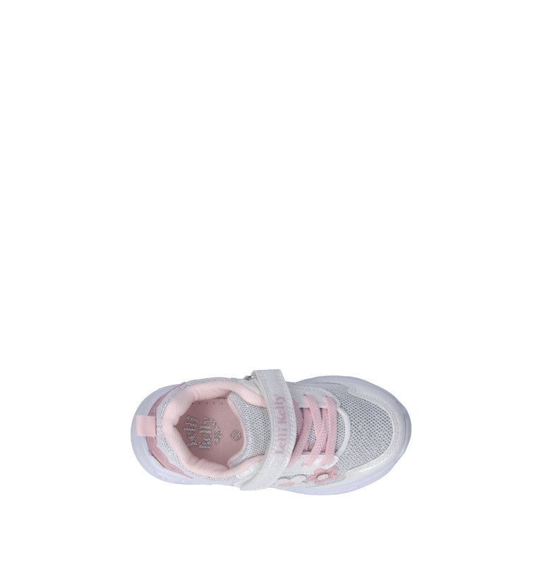LELLI KELLY Sneaker bimba bianca con luci