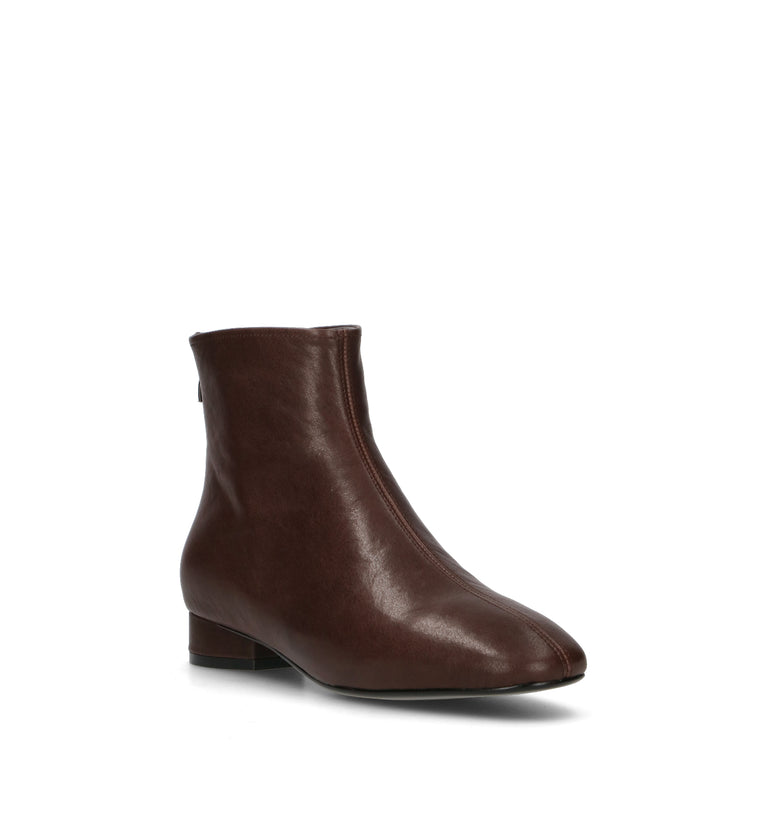 LOAFER Tronchetto donna marrone in pelle