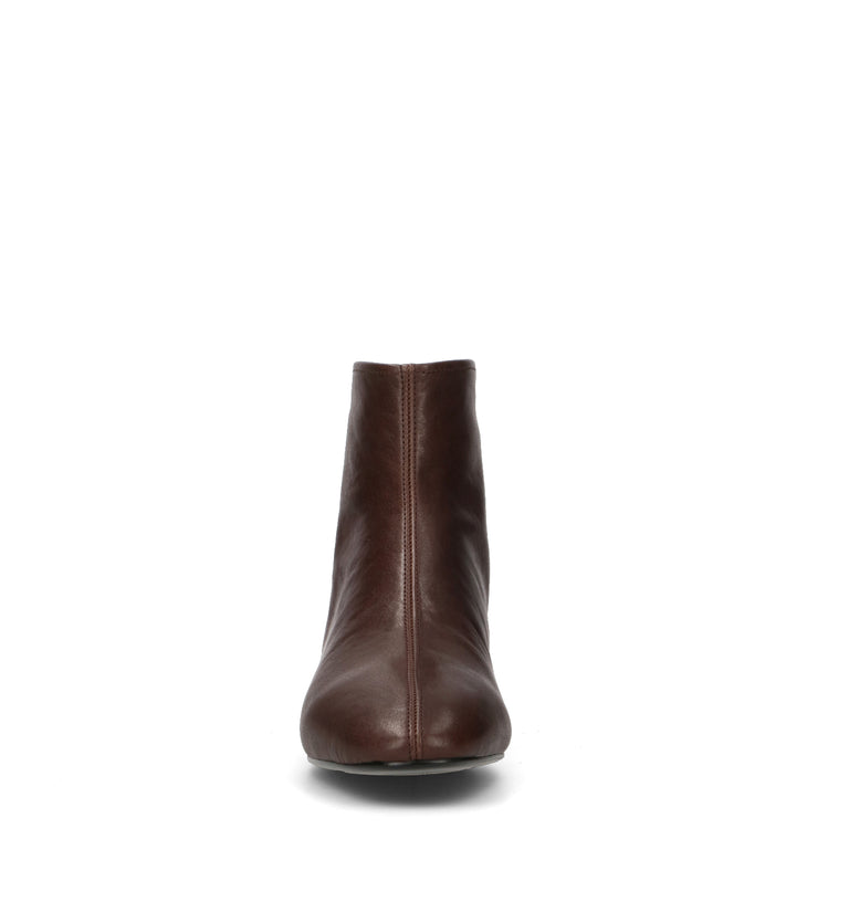 LOAFER Tronchetto donna marrone in pelle