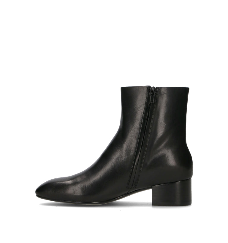 LOAFER Tronchetto donna nero in pelle