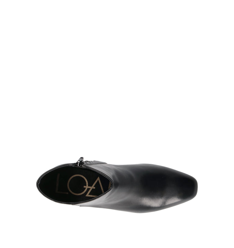 LOAFER Tronchetto donna nero in pelle