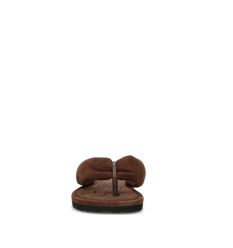LOAFER Ciabatta donna marrone in suede