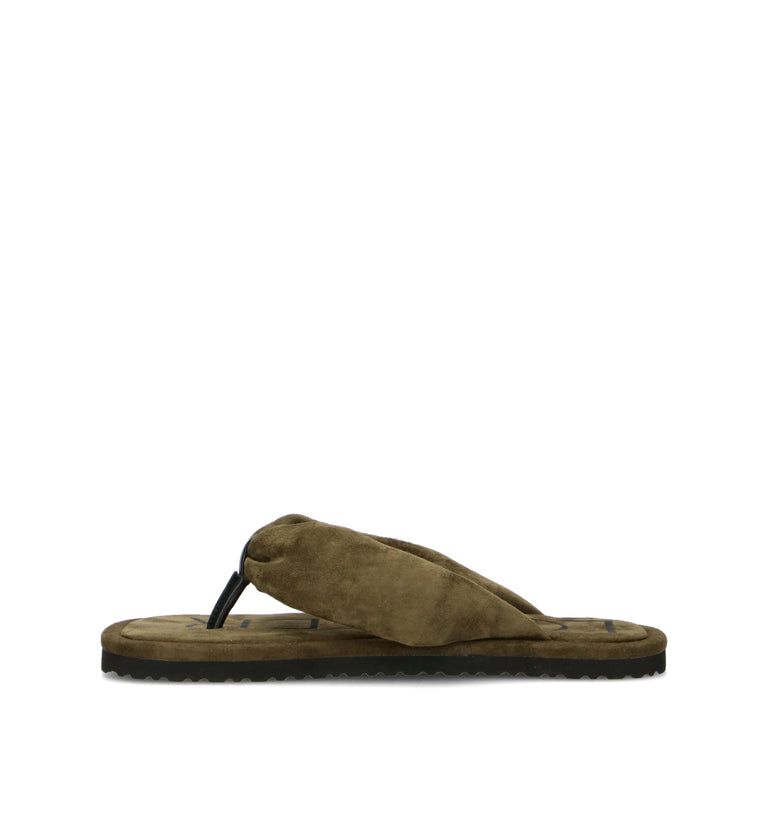 LOAFER Ciabatta donna militare in suede