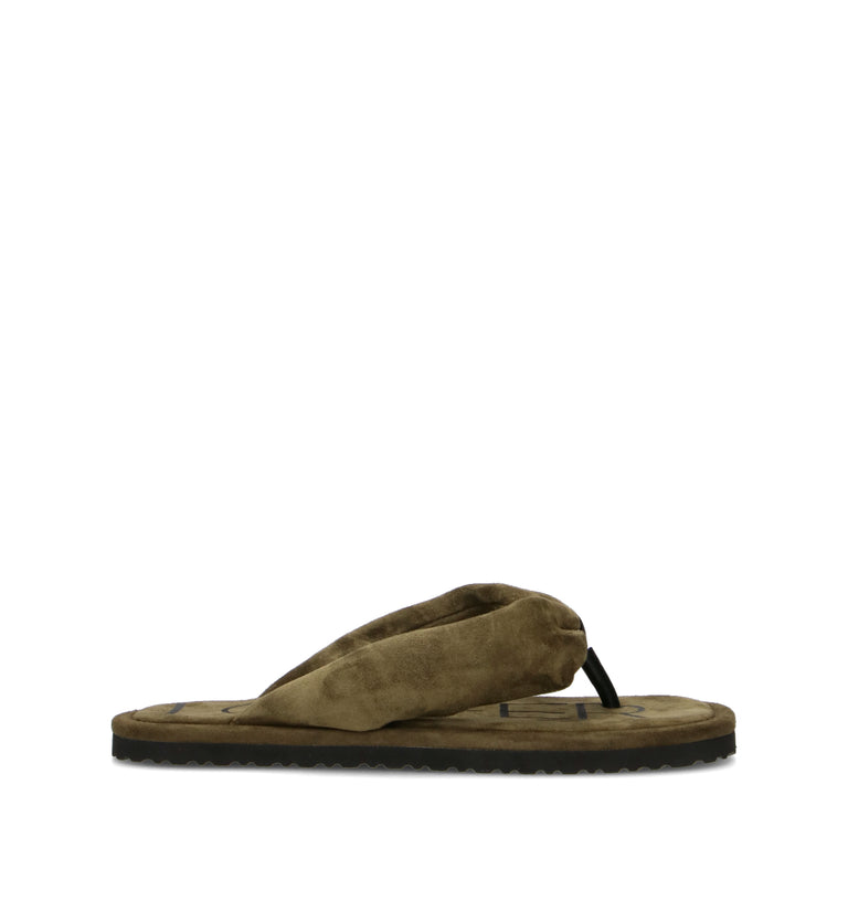 LOAFER Ciabatta donna militare in suede
